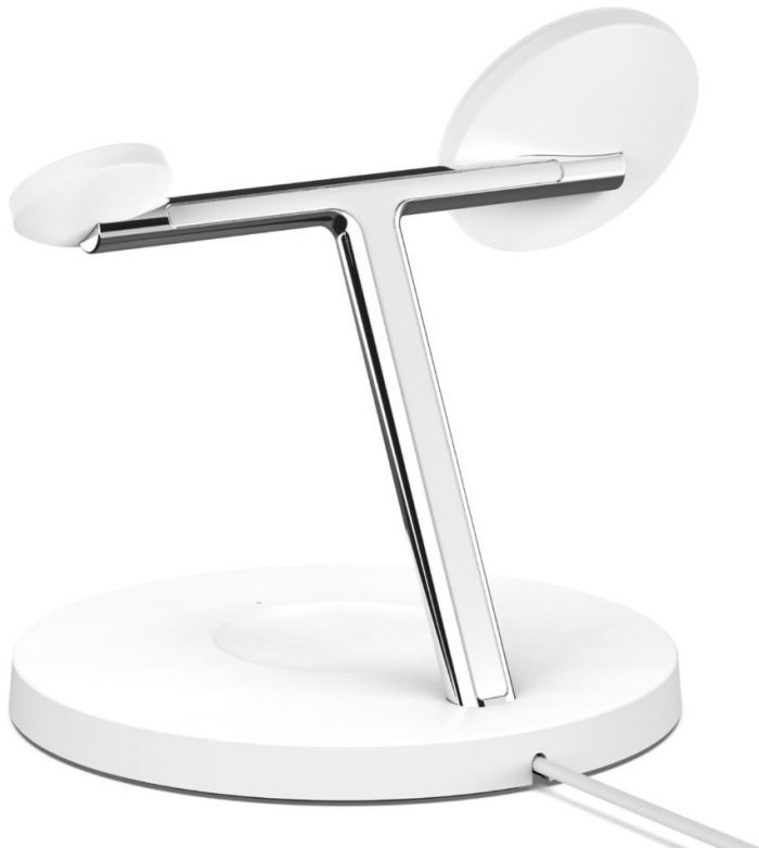 Зарядний пристрій бездротовий Belkin 3в1 MagSafe iPhone/Watch/AirPods, білий