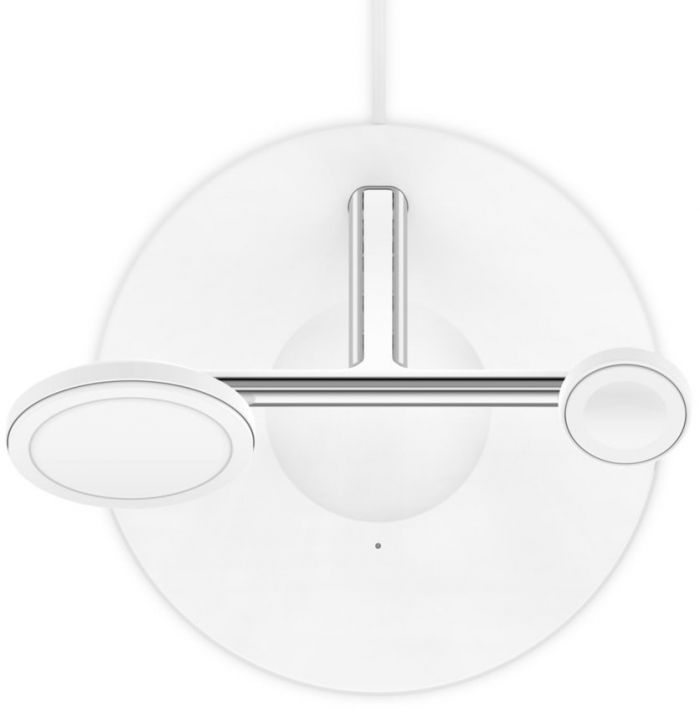 Зарядний пристрій бездротовий Belkin 3в1 MagSafe iPhone/Watch/AirPods, білий