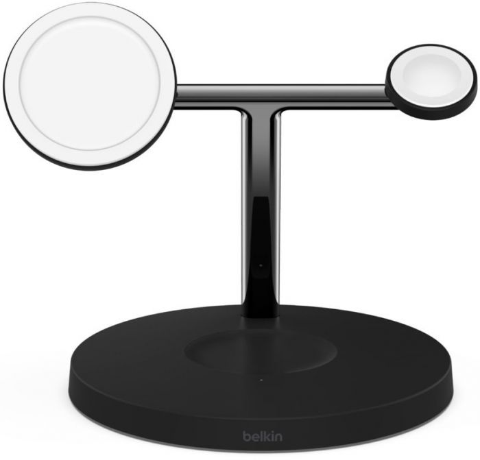 Зарядний пристрій бездротовий Belkin 3в1 MagSafe iPhone/Watch/AirPods, чорний