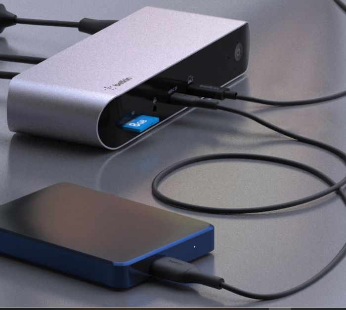 Докстанція Belkin USB-C Thunderbolt 4 Triple Display Dock 8K