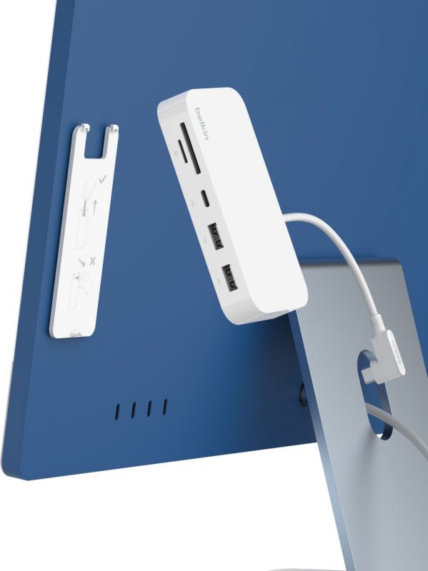 Адаптер Belkin USB-C 6в1 Ethernet Multiport Dock with Mount