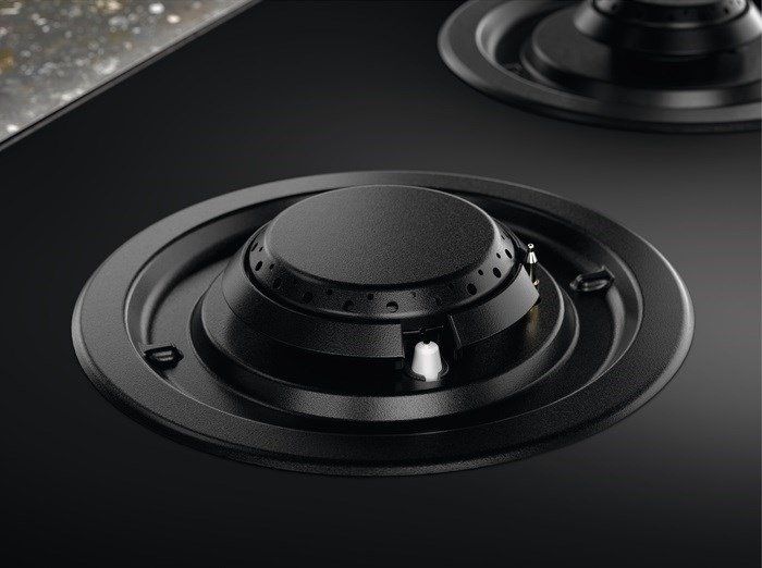 Варильна поверхня Electrolux комбінована (2 газ + 2 інд), 60см, розширена зона, чавун, чорний