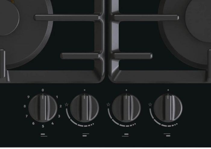 Варильна поверхня Gorenje комбінована (3 газ + 1 склокерам. ), 60см, чавун, чорний