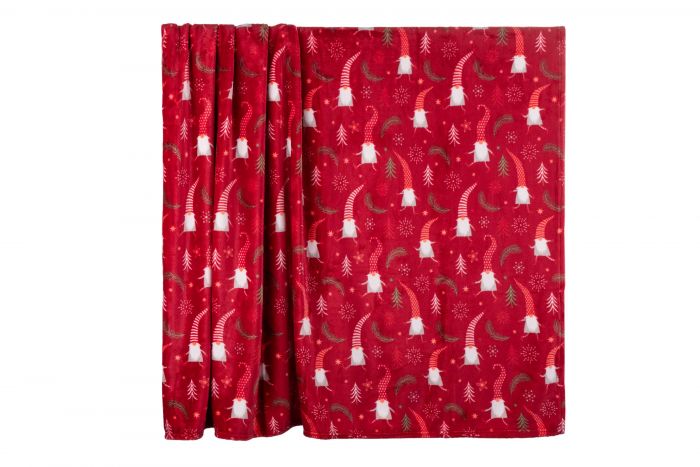 Плед Ardesto Flannel, 160х200 см, 100% поліестер, гноми