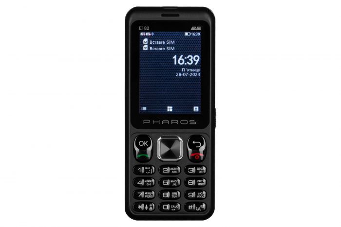 Мобільний телефон 2E E182 2.4" 2SIM, 1700mAh, Чорний