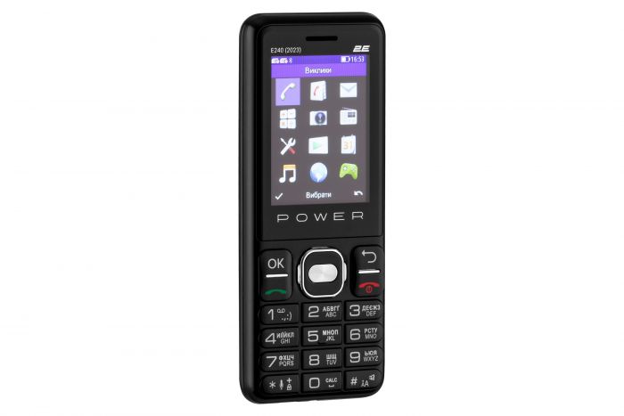 Мобільний телефон 2E E240 2023 2.4" 2SIM, 2500mAh, Чорний