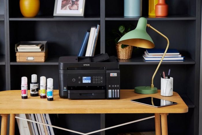 БФП ink color A4 Epson EcoTank L6270 33_20 ppm ADF Duplex USB Ethernet Wi-Fi 4 inks Black Pigment