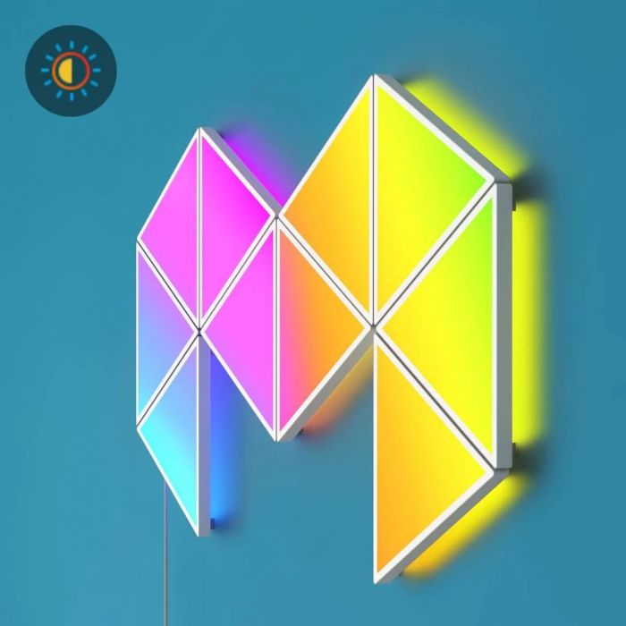 Набір настінних світильників Govee H6067 Tri-angle Light Panels, 10шт, RGBIC, WI-FI/Bluetooth, білий