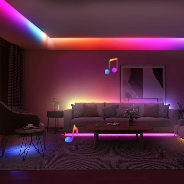 Стрічка світлодіодна розумна Govee H618A LED Strip Light, 5м, RGBIC, WI-FI/Bluetooth, білий