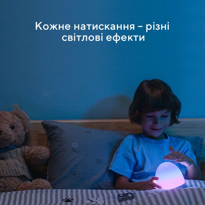 Настільний світильник розумний Govee H6057 Night Light, RGBIC, WI-FI/Bluetooth, білий