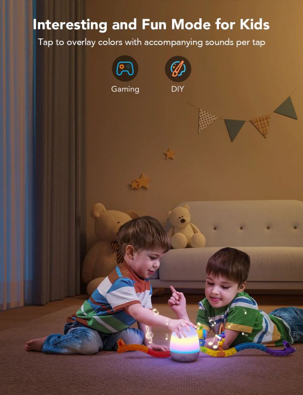 Настільний світильник розумний Govee H6057 Night Light, RGBIC, WI-FI/Bluetooth, білий