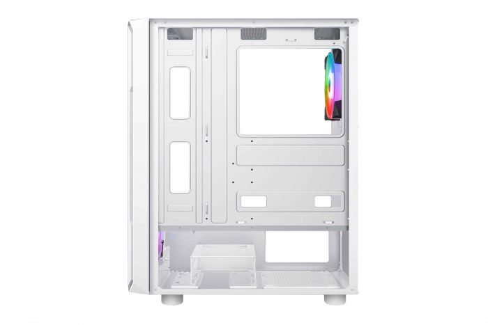 Корпус 2E Gaming Hexagon G338W, без БЖ, 2xUSB 3.0, 1xUSB Type-C, 1x120mm, 3x120mm ARGB, TG Side Panel, ATX, білий