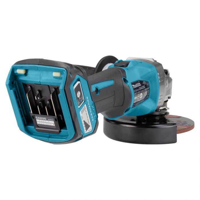 Шліфмашина кутова акумуляторна Makita GA023GM201 125мм XGT 36В 2х4А·год 3000-8500об·хв 3.3кг