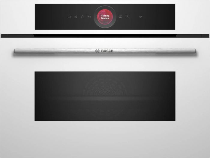 Духова шафа Bosch електрична компактна, 45л, A, дисплей, конвекція, ф-ція мікрохвиль, білий