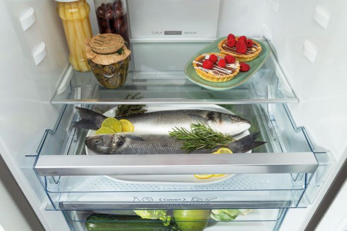 Холодильник з нижн. мороз. камерою Gorenje, 185х60х60см, 2 двері, 210(110)л, А++, Total NF, Зона св-ті, Зовн. Диспл,