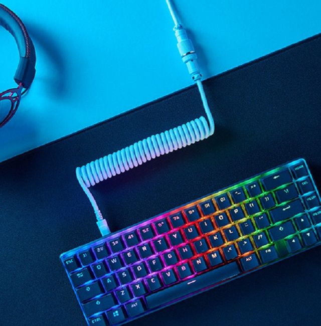 Кабель HyperX USB-A - USB-C спіральний, 1.37м Grey