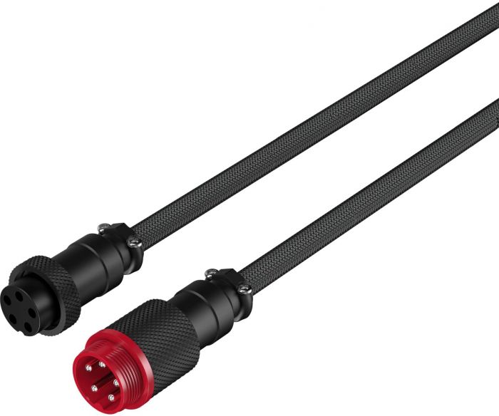 Кабель HyperX USB-A - USB-C спіральний, 1.37м Grey/Black