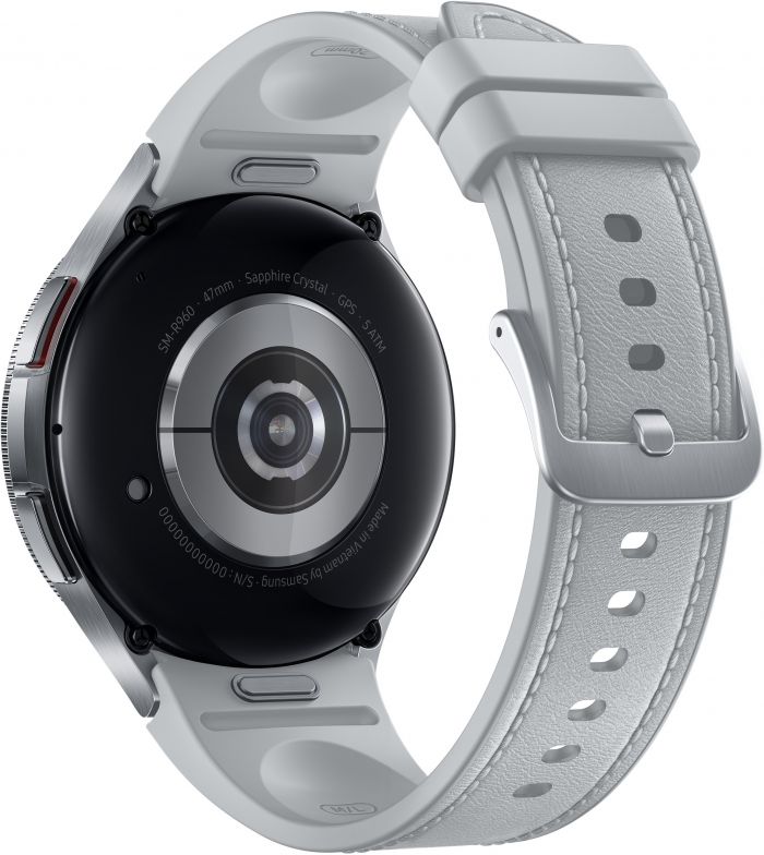 Смарт-годинник Samsung Galaxy Watch 6 Classic 47mm (R960) 1.47", 480x480, sAMOLED, BT 5.3, NFC, 2/16GB, сріблястий