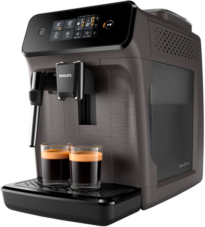 Кавомашина Philips Series 1200, 1.8л, зерно, ручний капуч, авторецептів -2, чорний