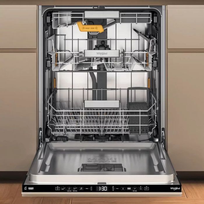 Посудомийна машина Whirlpool вбудовувана, 14компл., A+++, 60см, дисплей, 3й кошик, білий