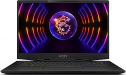 Ноутбук MSI Stealth Studio 17.3" QHD+, Intel i9-13900H, 64GB, F1TB, NVD4080-12, W11, чорний