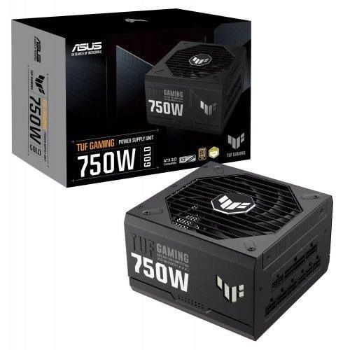 Блок живлення ASUS TUF GAMING (750W), >90%, 80+ Bronze, 135мм, 1xMB 24pin(20+4), 2xCPU 8pin(4+4), 4xMolex, 8xSATA, 4xPCIe 8pin(6+2), TUF-GAMING-750B