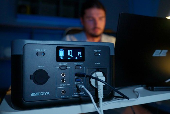 Акумулятор портативний літій-іонний, електростанція 2Е Diya, 300 Вт, 320 Вт/год, швидка зарядка