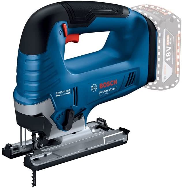 Лобзик Bosch GST 185-LI, акумуляторний 18В, хід 26мм, 0-3500 об/хв, 2.4 кг, без АКБ та ЗП