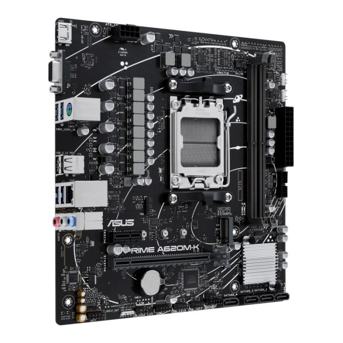Материнcька плата ASUS PRIME A620M-K sAM5 A620 2xDDR5 HDMI D-Sub mATX