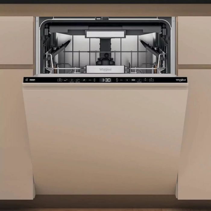 Посудомийна машина Whirlpool вбудовувана, 15компл., A+++, 60см, дисплей, 3й кошик, білий