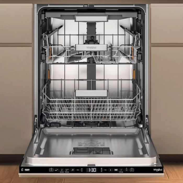 Посудомийна машина Whirlpool вбудовувана, 15компл., A+++, 60см, дисплей, 3й кошик, білий