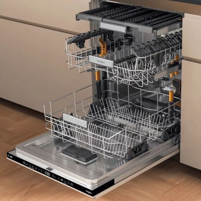 Посудомийна машина Whirlpool вбудовувана, 15компл., A+++, 60см, дисплей, 3й кошик, білий