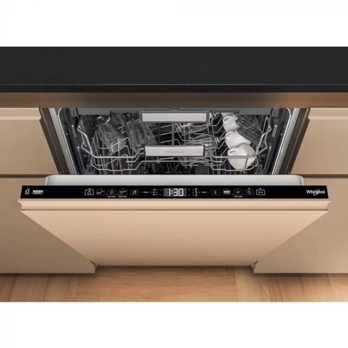 Посудомийна машина Whirlpool вбудовувана, 15компл., A+++, 60см, дисплей, 3й кошик, білий