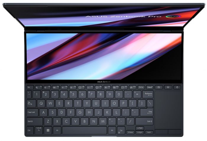 Ноутбук ASUS Zenbook Pro 14 Duo UX8402VV-P1048 14.5" 2.8K OLED, Intel i5-13500H, 16GB, F512GB, NVD4060-8, NoOS, Чорний