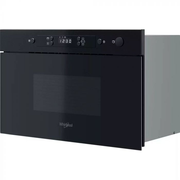 Мікрохвильова піч Whirlpool вбудована, 22л, електронне упр., 750Вт, дисплей, чорний