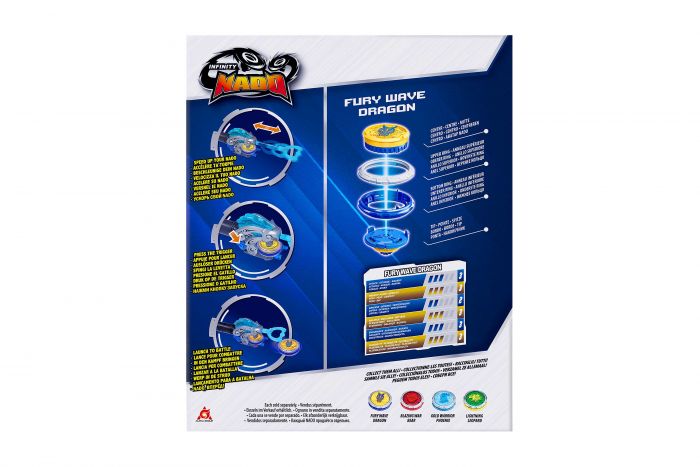 Дзиґа Infinity Nado VI серія Starter Pack Fury Wave Dragon Лютий Дракон