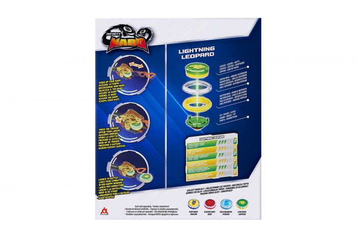Дзиґа Infinity Nado VI серія Starter Pack Lighting Leopard Сліпучий Леопард