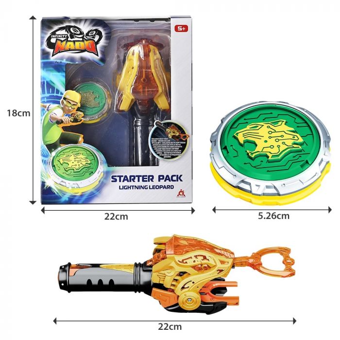 Дзиґа Infinity Nado VI серія Starter Pack Lighting Leopard Сліпучий Леопард