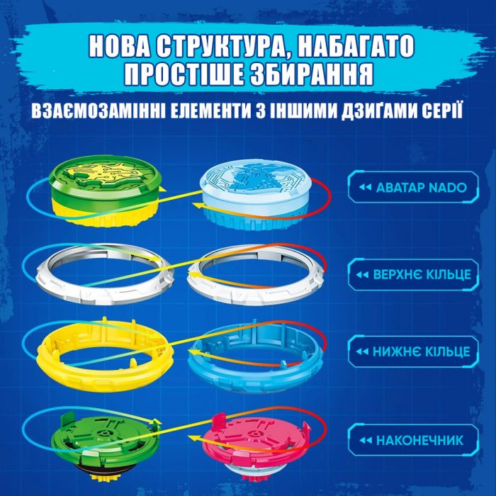 Дзиґа Infinity Nado VI серія Starter Pack Lighting Leopard Сліпучий Леопард