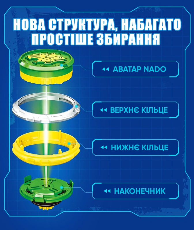 Дзиґа Infinity Nado VI серія Starter Pack Lighting Leopard Сліпучий Леопард