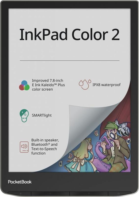Електронна книга PocketBook 743C InkPad Color 2, Moon Silver