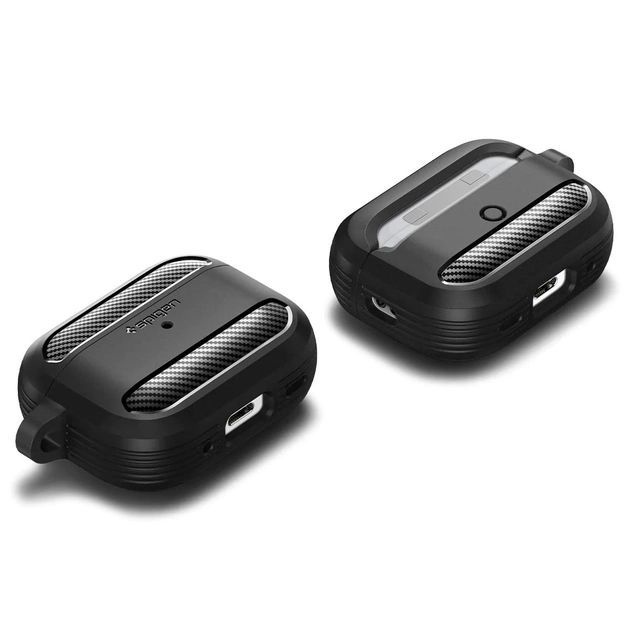Чохол Spigen для Apple AirPods Pro 2 Rugged Armor, Black