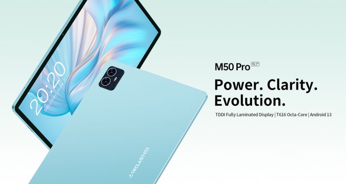 Планшет Teclast M50 Pro 10.1" 8ГБ, 256ГБ, LTE, 6000мА•год, Android, блакитний