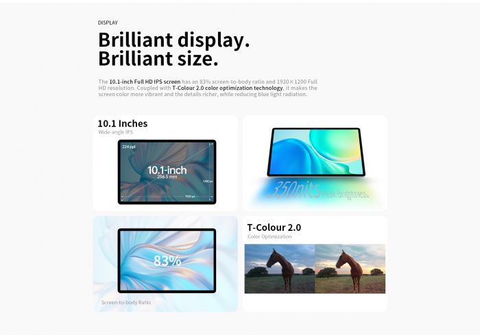 Планшет Teclast M50 Pro 10.1" 8ГБ, 256ГБ, LTE, 6000мА•год, Android, блакитний