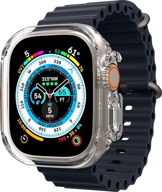 Чохол-накладка Spigen для Apple Watch Ultra (49mm) Ultra Hybrid, Crystal Clear