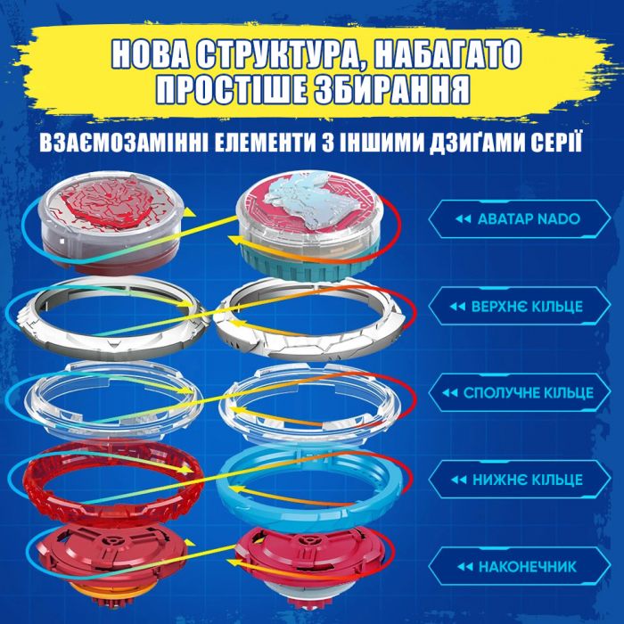 Дзиґа Infinity Nado VI серія Standard Pack Gold Warrior Phoenix Золотий Воїн Фенікс