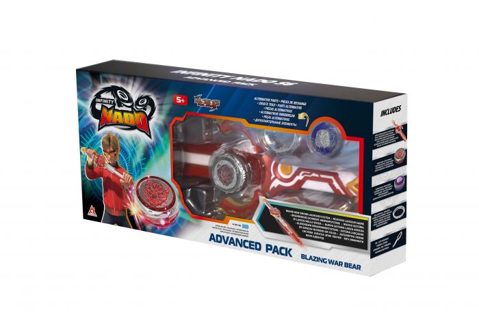Дзиґа Infinity Nado VI серія Advanced Pack Blazing War Bear Палаючий Бойовий Ведмідь