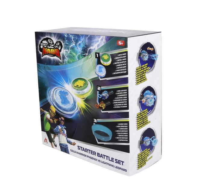 Набір Infinity Nado VI Starter Battle Set Gold Warrior Phoenix vs Lighting Leopard Золотий Воїн Фенікс проти Сліпучий Леопард