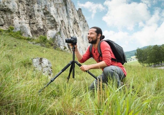 Штатив для фотокамер Hama Traveller 163 Ball,47 -163 cm, чорний
