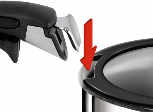 Кришка скляна Tefal Ingenio 24 см , скло, силіікон